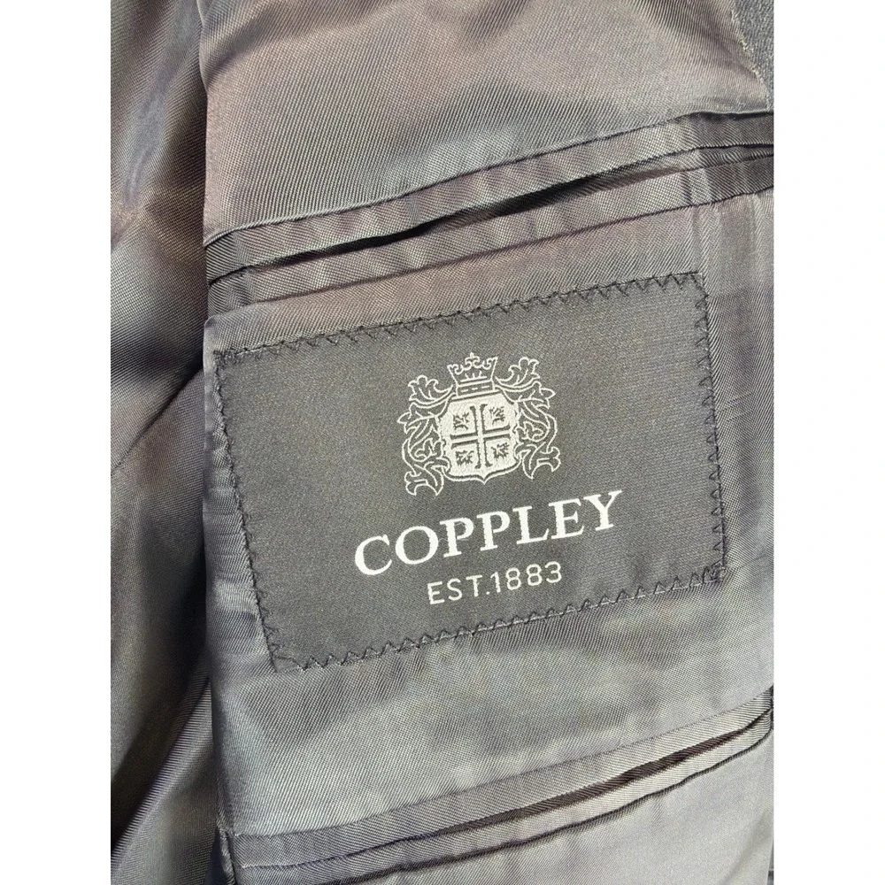 Coppley Blazer Mens 46R Grey Gibson 2112C 100% S-100s Wool 2-Button‎ Sport Coat